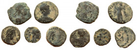 Lot of 5 Late Roman coins.