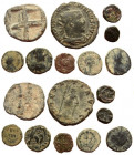 Lot of 9 various ancient coins.