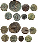 Lot of 8 various ancient coins.