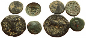 Lot of 4 various ancient coins.