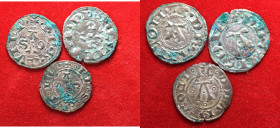 ANCONA. Repubblica autonoma (sec. XIII-XIV). Lotto di 3 bolognini in argento. BB