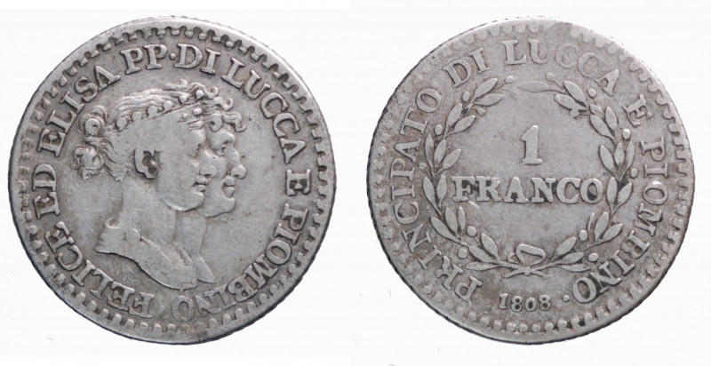 FIRENZE. Lucca e Piombino. Elisa Bonaparte e Felice Baciocchi (1805-1814). 1 Fra...