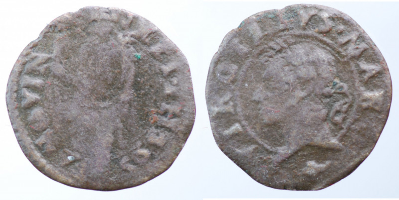MANTOVA. Federico II Gonzaga (1519-1530). Sesino con Santa Caterina e Virgilio. ...