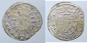 MANTOVA. Ferdinando Gonzaga (1615-1626). 7 soldi con sole raggiante. Ag (2,25 g). Bignotti 55. BB+
