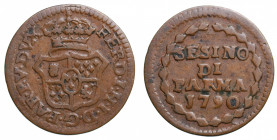 PARMA. Ferdinando I di Borbone. Sesino 1790. AE gr. 1,10 mm 16,4. MIR 1088/7. BB