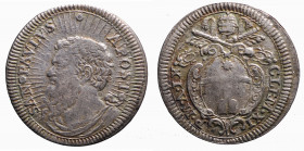 ROMA - Stato Pontificio. Clemente XI (1700-1721). Grosso con San Paolo. Ag gr. 1,44. MIR 2314/1 R. mBB