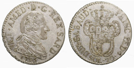 SAVOIA. Vittorio Amedeo III. 20 soldi 1795. Mi. gr.5,79. qSPL