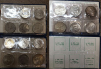 REPUBBLICA ITALIANA. Lotto di 500 lire in argento (10 pezzi) tutte diverse 1958-1967 + 1000 argento 1970 Roma Capitale. Conservazioni mediamente qFDC-...
