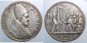 Innocenzo X (1644-1655). Medaglia giubileo 1650 (Postuma ?). Fusione Mb (16,88 g - 38,7 mm).