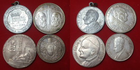 Medaglie religiose. Lotto di 4 medaglie di cui una in argento (Paolo VI).
