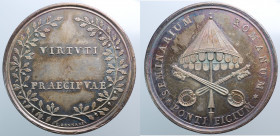 Pio VII (1800-1823). Medaglia straordinaria 1805 opus L. Gennari. Ag gr. 25,30 mm 40,2. D/SEMINARIUM ROMANUM. Chiavi decussate sormontate da padiglion...