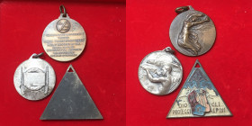 Alpini. Lotto di 3 medaglie di cui una in argento (Gare di tiro).