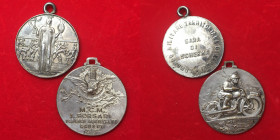 Lotto di 2 medaglie (Napoli gara di scherma; Montecreto raduno 1957).