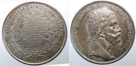 Vittorio Emanuele II. Medaglia 1859 Alleanza Franco - Sarda per l'indipendenza d'Italia. Mb (45,60 g - 50,3 mm). BB