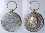 Napoleone III. Medaglia Campagne d'Italia 1859. Ag (13,86g - 30,6mm). SPL