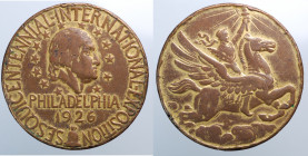 STATI UNITI. Medaglia Esposizione Philadelphia 1926. AE dorato (20,1g - 34,3 mm). MB