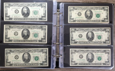 STATI UNITI. 20 Dollars (1950-1990). Lotto di 4 banconote con varietà di serie o firme. BB