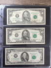 STATI UNITI. 50 Dollars serie 1993. Lotto di 2 banconote + 100 dollars serie 1990. BB-SPL