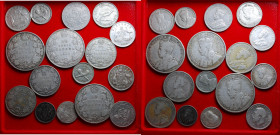 ESTERE - Giorgio V. Lotto di 16 monete di cui 15 in argento (Nuova Zelanda, Canada, Australia, Grann Bretagna)