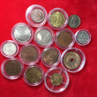 ESTERE - Lotto di 14 monete mondiali in belle conservazioni. SPL-FDC