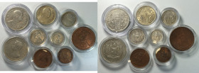 ESTERE - Tailandia. Lotto di 9 monete diverse. BB-qFDC