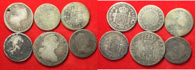 ESTERE. Spagna. Lotto di 6 monete in argento da catalogare. MB