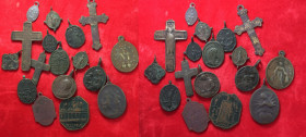 MEDAGLIE - Lotto di medaglie votive periodo '700 - '800