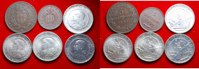 San Marino. Lotto di 6 monete di cui 4 in argento. SPL-FDC