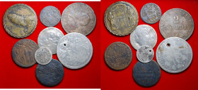 Zecche Italiane - Stato Pontificio. Lotto di 7 monete di cui 3 in argento + una medaglia di Paolo VI. B-BB