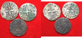 ZECCHE ITALIANE. Senato Romano. Lotto di 3 monete da catalogare (notato grosso Stemma Annibaldi MIR 147). MB-BB