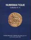 BOURGEY S. - Paris, 27\29 – October, 1992. Collection N.K. (Kapamadji). Monnaies byzantines, barbares, orient latin, Armeniennes. Pp. 96, nn. 949, tav...
