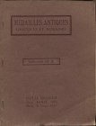 FLORANGE J. – CIANI L. – Paris, 16 – Octobre, 1923. Collection Mr. X. Medailles antiques grecques et romaines. Pp. 18, nn. 136, tavv. 6. Ril. ed. buon...