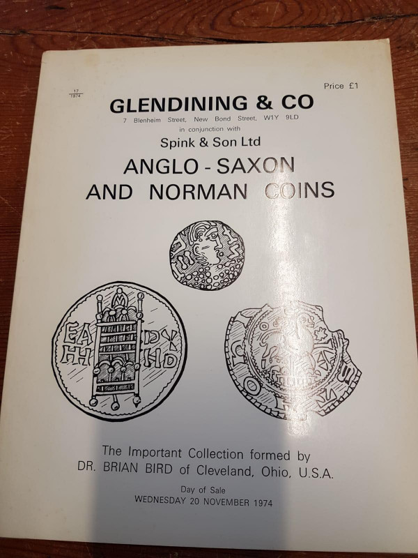 GLENDINING & CO. - London, 20 – November, 1974. Collection Brian Bird. Anglo – S...