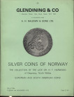 GLENDINING & CO. - London, 4 – November, 1975. Collection H.F. Harwood. Silver coins of Norway, European and South american coins. Pp. 31, nn. 461, ta...