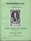 GLENDINING & CO. – London, 5 – October, 1977. Collection Archishop Sharp. English coins and medals Charles – Anne and Colonial coins. Pp. 36, nn. 361,...