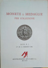 MONTENAPOLEONE Aste d’Arte Milano – Asta n. 2 dell’19-20--21 maggio 1982. Monete Romane – Monete dell’Impero d’Oriente – Monete italiane – Monete este...