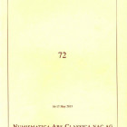 NAC – NUMISMATICA ARS CLASSICA. Auction no. 72. Greek, Roman and Byzantine Coins. Zurich, 16-17 May 2013. Brossura ed., pp. 326, lotti 1475. Buono sta...