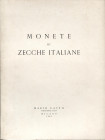 RATTO M. – Milano, 1\3 – Aprile – 1965. Monete di zecche italiane. contiene la famosa collezione D. Rossi di monete di Casa Savoia. pp. non num, nn. 8...