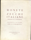 RATTO M. – Milano, 23 \ 25 – Maggio – 1957. Monete di Zecche italiane medioevali e moderne, monete estere, libri di numismatica. pp.86, nn.929, tavv. ...