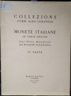 RATTO M. - Collezione Aldo Curatolo. Parte IV. Milano 25 Novembre 1972. Monete italiane di varie zecche dall' epoca medioevale all' invasione Napoleon...