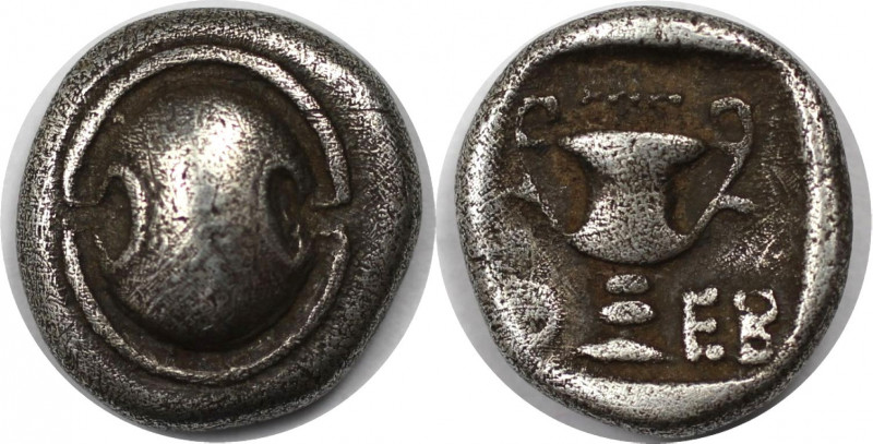 Griechische Münzen, BÖOTIEN. THEBEN. Hemidrachme 425-375 v. Chr. (2,46 g). Vs.: ...