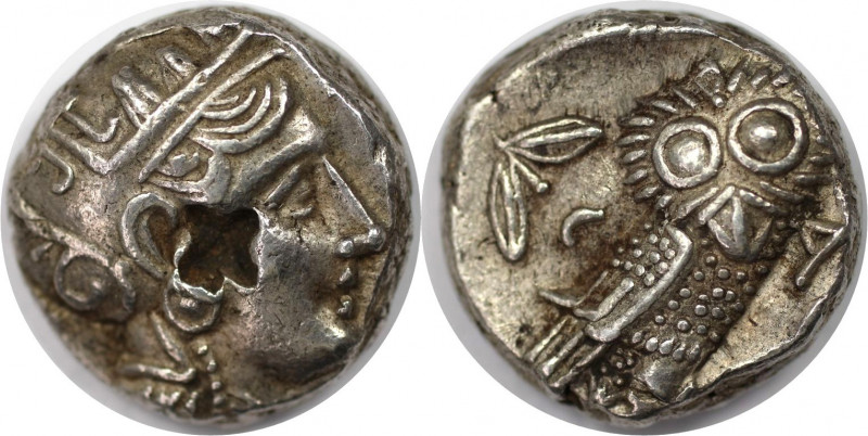 Griechische Münzen, ATTICA. ATHEN. Tetradrachme 3. Jh. v. Chr. (17,19 g). Vs.: K...