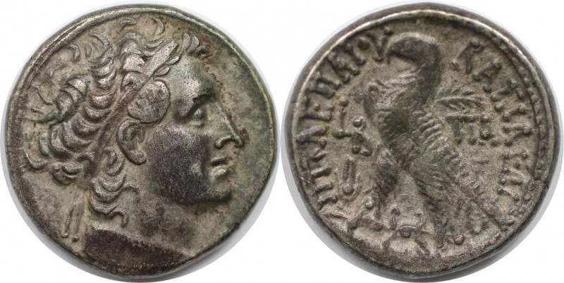 Griechische Münzen. AEGYPTUS. Kleopatra VII. (50-31 v. Chr). AR Tetradrachme, Ja...