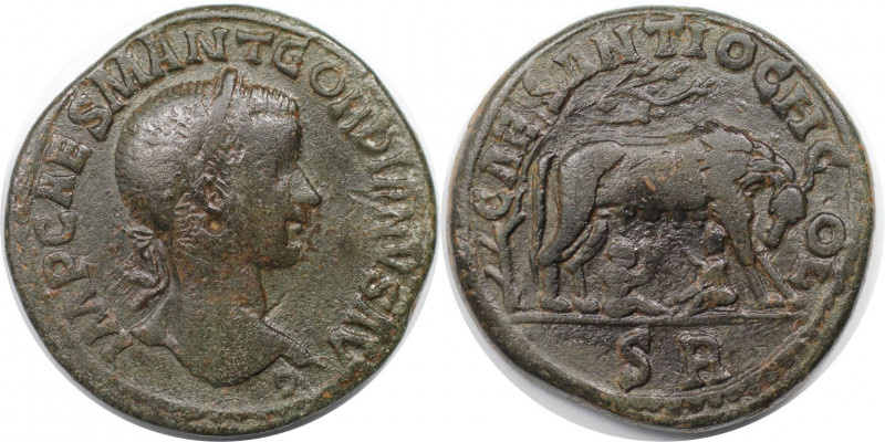 Römische Münzen, MÜNZEN DER RÖMISCHEN KAISERZEIT. Pisidia, Antiochia. Gordianus ...