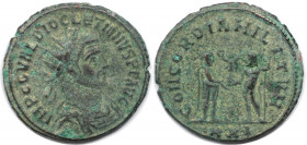 Römische Münzen, MÜNZEN DER RÖMISCHEN KAISERZEIT. Diocletianus 284-305 n. Chr. Antoninianus (4,22 g. 22 mm). Vs.: Büste mit Strahlenkrone n. r. Rs.: K...