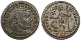 Römische Münzen, MÜNZEN DER RÖMISCHEN KAISERZEIT. Licinius I. (308-324 n. Chr). Follis (3.71 g. 21.5 mm). Vs.: IMP LIC LICINIVS PF AVG, Kopf mit Lorbe...