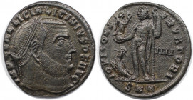 Römische Münzen, MÜNZEN DER RÖMISCHEN KAISERZEIT. Licinius I. (308-324 n. Chr). Follis (3.66 g. 21.5 mm). Vs.: IMP C VAL LICIN LICINIVS PF AVG, Kopf m...