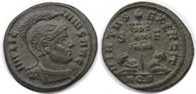 Römische Münzen, MÜNZEN DER RÖMISCHEN KAISERZEIT. Licinius I. (308-324 n. Chr). Follis (3,34 g. 20,5 mm). Vs.: IMP LICINIVS AVG, Büste mit Helm n. r. ...