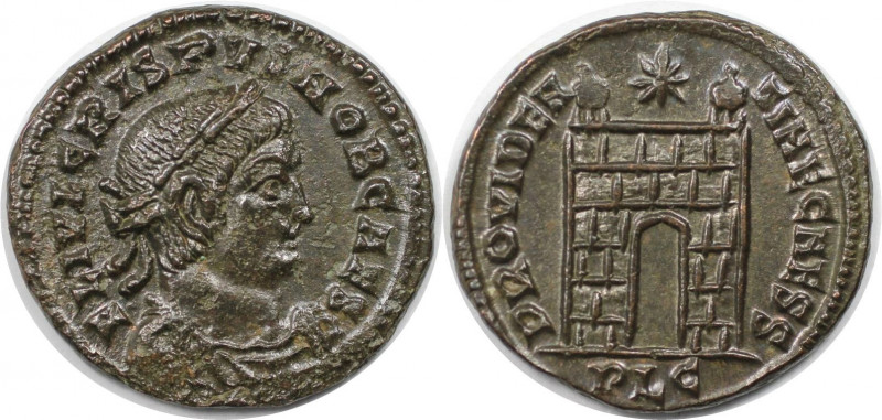 Römische Münzen, MÜNZEN DER RÖMISCHEN KAISERZEIT. Crispus (317-326 n. Chr). Foll...