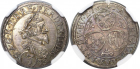 RDR – Habsburg – Österreich, RÖMISCH-DEUTSCHES REICH. Ferdinand III. (1637-1657). 3 Kreuzer 1643. Silber. KM 835. NGC MS-64